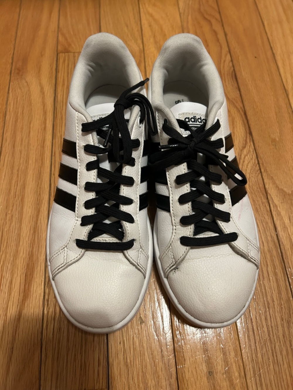 adidas White and Black Low-Top Sneakers